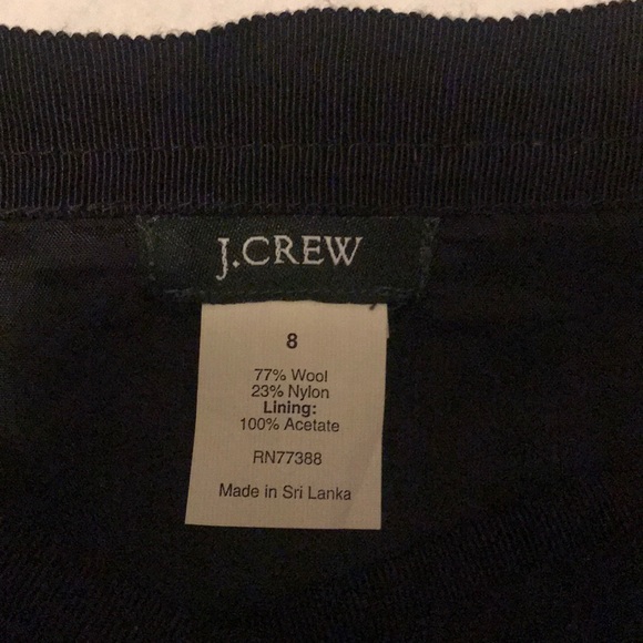 J. Crew wool blend miniskirt Sz 8 EUC - Picture 3 of 3